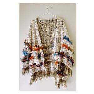 ✨Multicolored Knit Woven Kimono✨